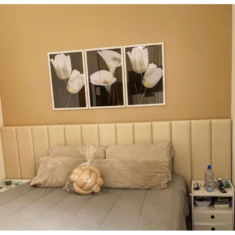 Módulos  Estofados, Cabeceira  Placa  118x20 cm  modelo Palito,(1unidade) em Oferta na Shopee