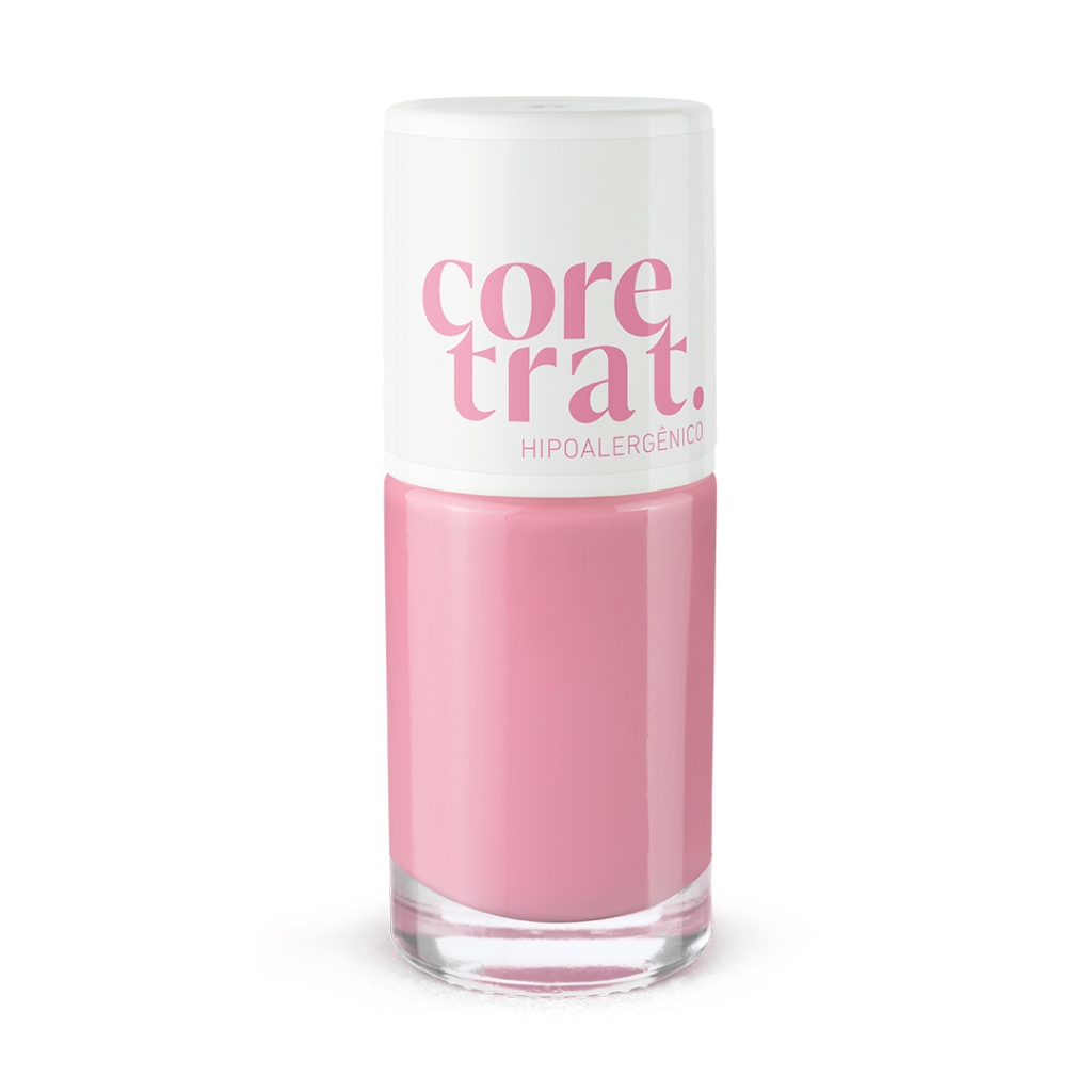 Esmalte Hipoalergênico Coretrat Transparente Diamante Rosa 8,5 ml Blant