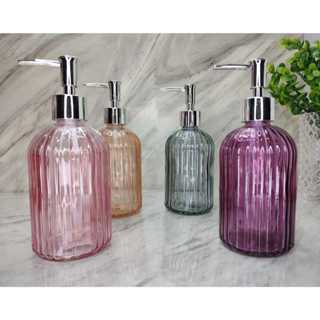 Porta Sabonete Líquido Vidro 400ml Color em Oferta na Shopee