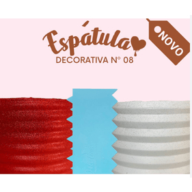 Espátula 22,5 x 9 cm N°8 Utilidade de Confeitaria P/Bolos Biscoitos Dolcelina Ref:2026