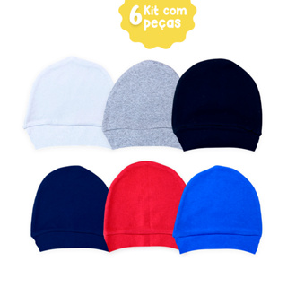 KIT 6 PEÇAS TOUQUINHA BEBÊ SUEDINE 100% ALGODÃO em Oferta na Shopee