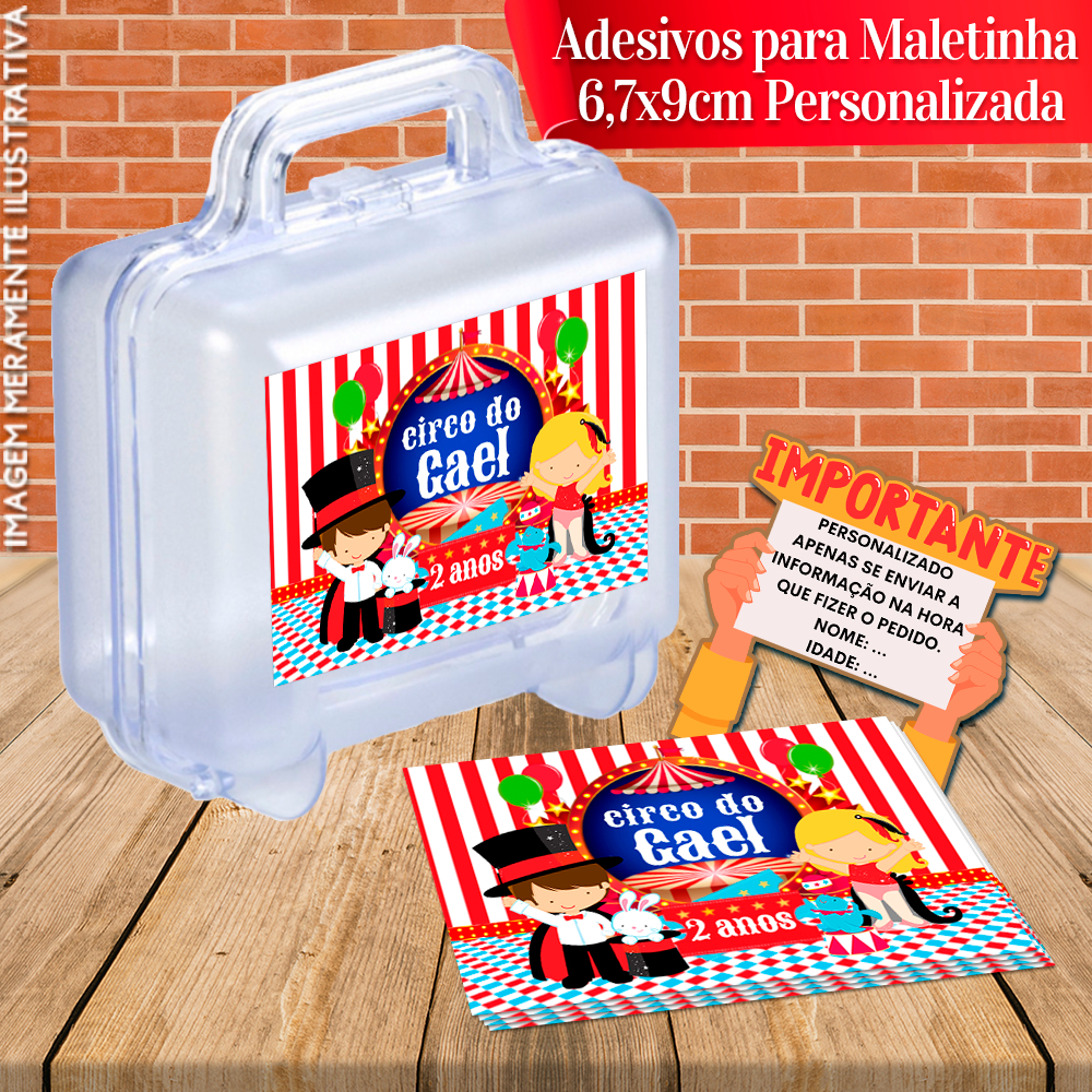 Adesivos Personalizados Para Maletinhas - Bolofofos - Chuva de Amor - Fundo do Mar - Jardim encantado  e outros