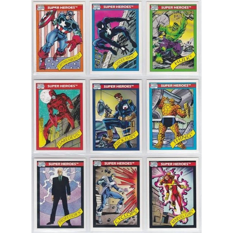 Marvel Universe cartões de 1990 RARIDADE
