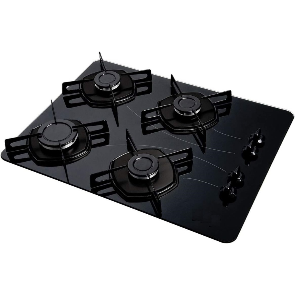 Fogão Cooktop A Gás 4 Bocas Acendimento Automático Bivolt - Outlet