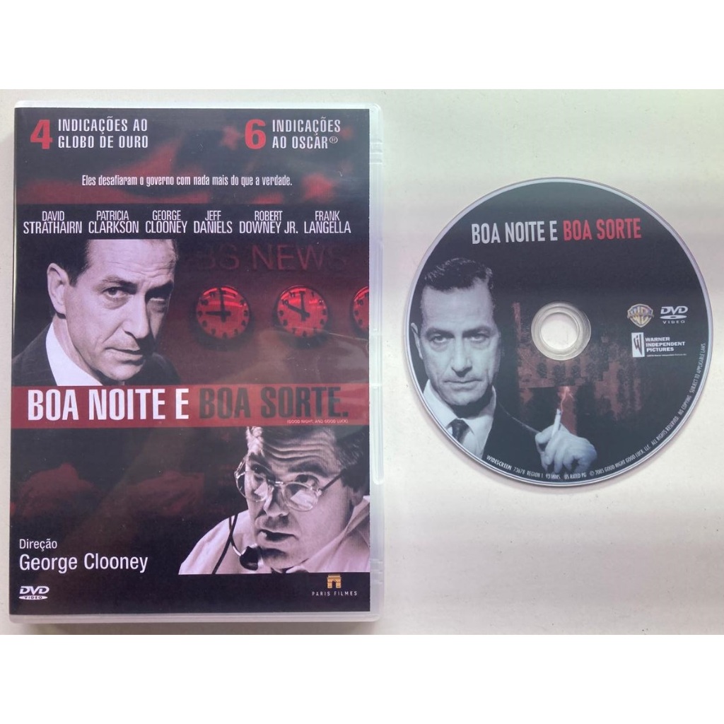 DVD - Boa Noite e Boa Sorte - Dublado e Legendado