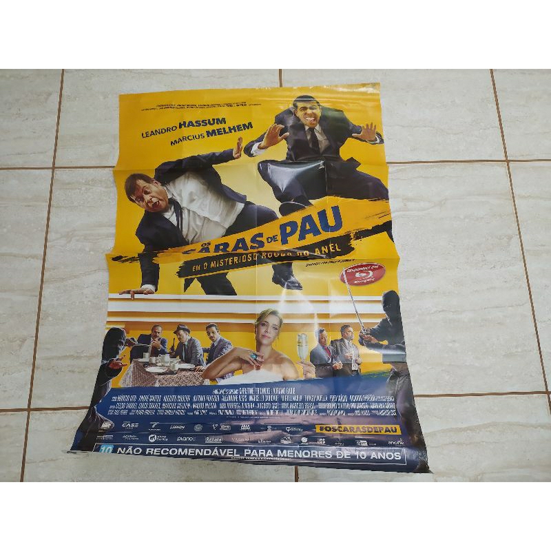 Poster do Filme: Os Caras de Pau - Leandro Hassum (de locadora só poster sem dvd) usado
