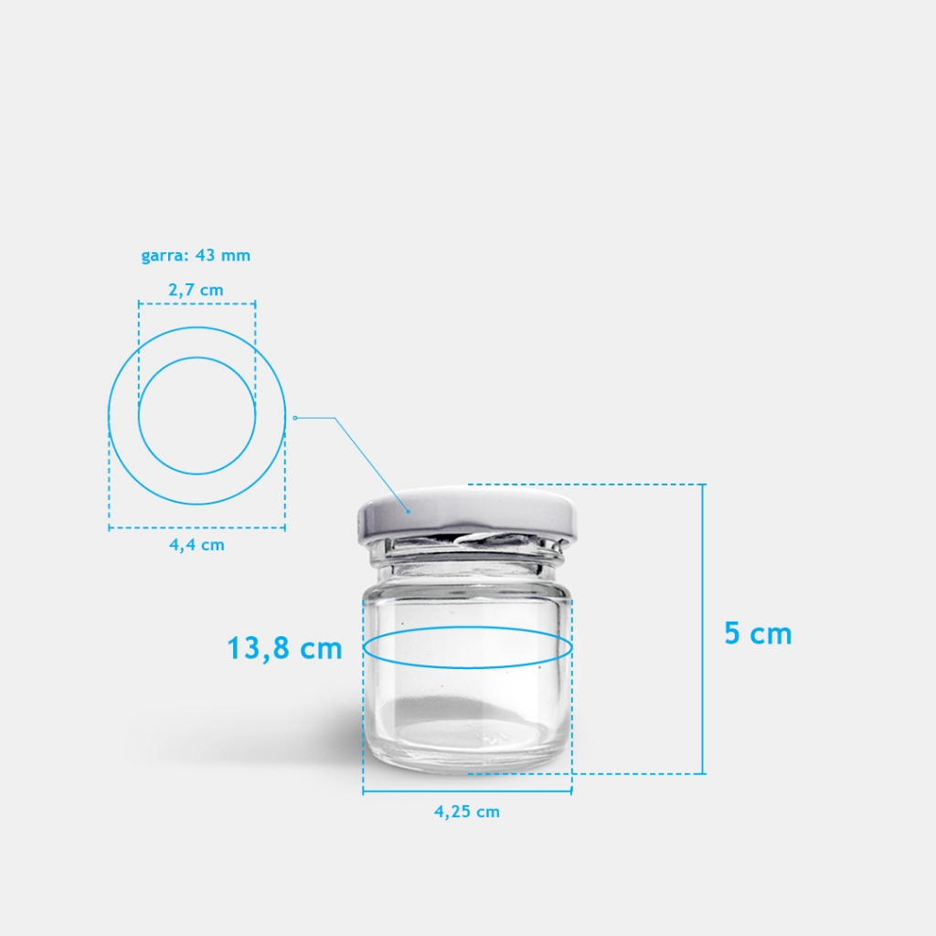 72 Potinhos de Vidro 40ml para Lembrancinhas Casamento Aniversário Cha de Bebe Papinha Geleinha