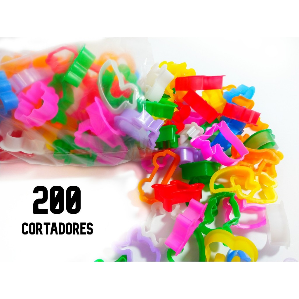 200 Cortadores Forminha Formas para Massinha de Modelar Molde Para Lembrancinha Aniversario Prenda em Oferta na Shopee