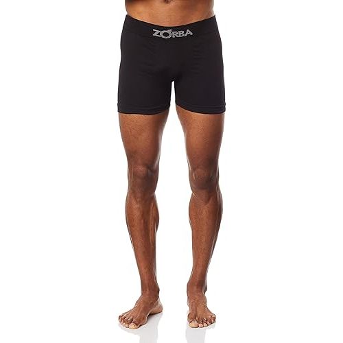 Kit Com 6 Cuecas Boxer Algodão Sem Costura Zorba G Preto