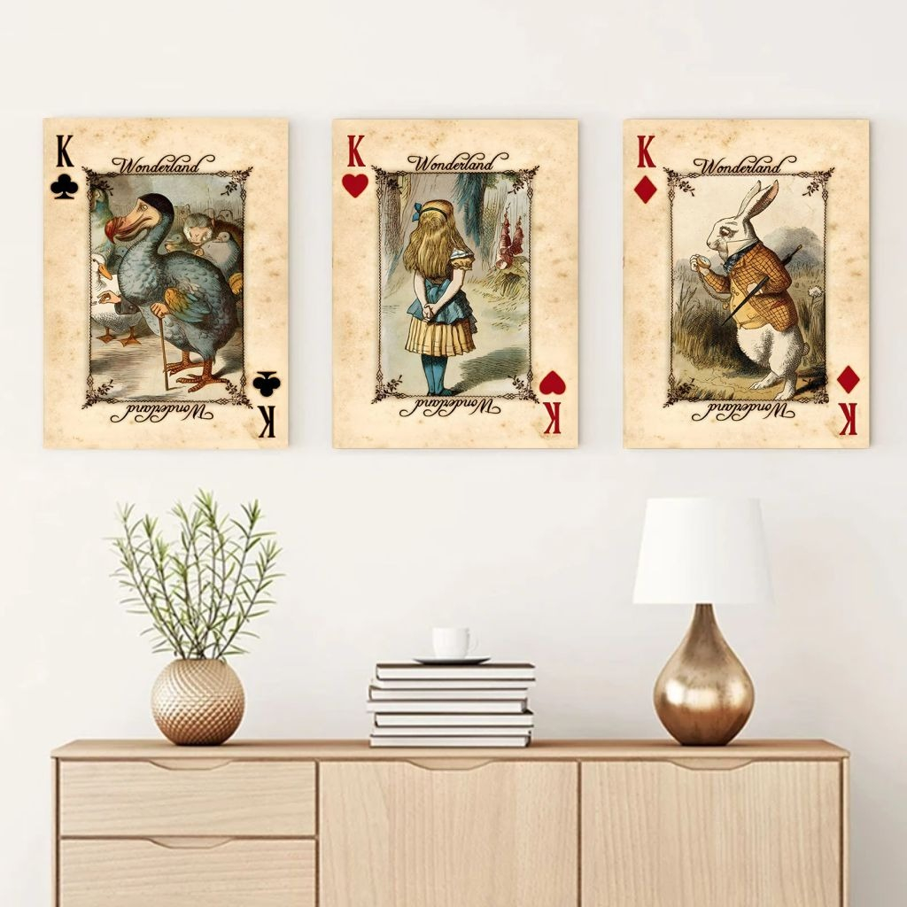 Quadro Decorativo Alice no Pais Das Maravilhas Alice In Borderlands Para Quarto Sala