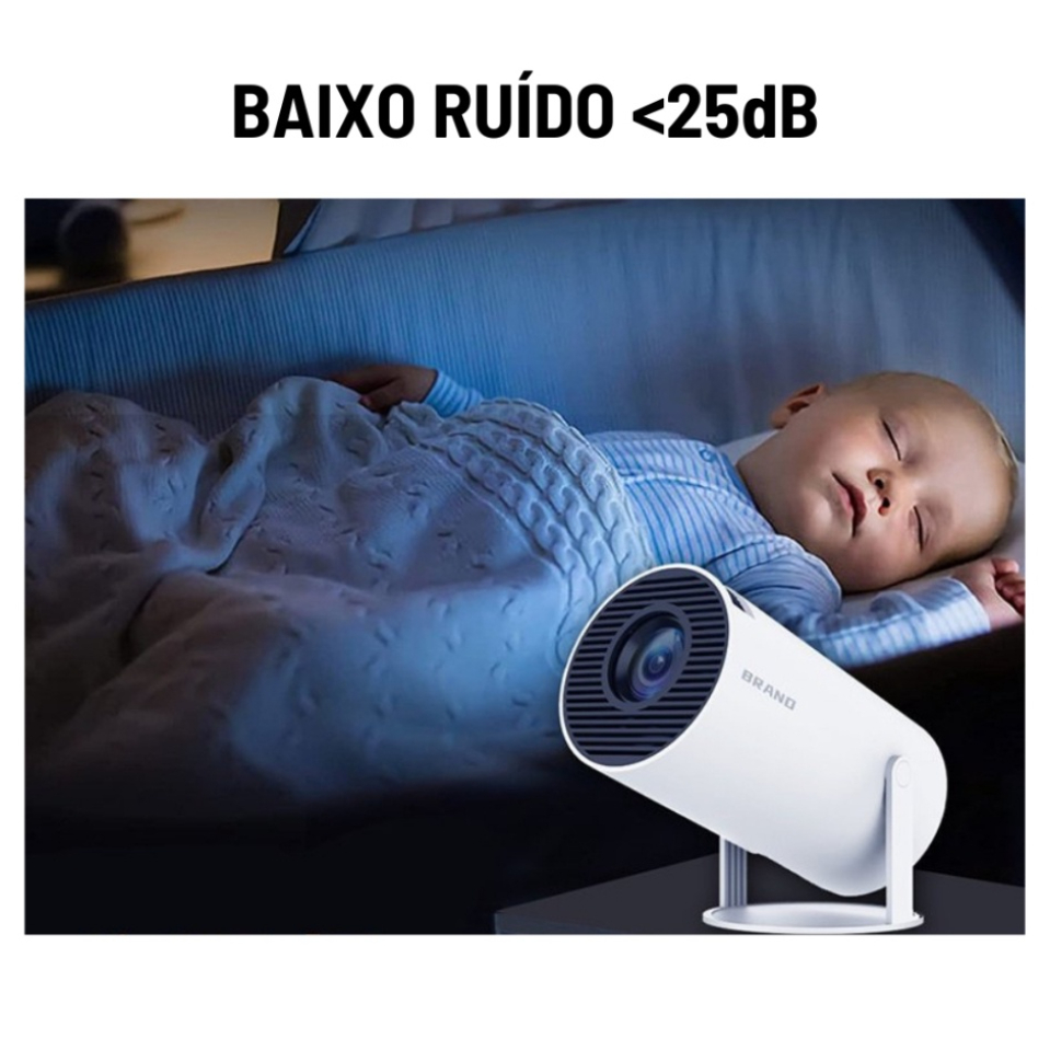 Projetor 4K HD 150 Polegadas Celular, Tv B0x, Xbox, PS, Pc, Wifi e Bluetooth HY300 Magcubic 110/220