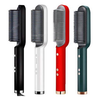 Escova Alisadora Bivolt 5 em 1 - Alisa, Hidrata, Modela, Alinha e Anti-Frizz em Oferta na Shopee