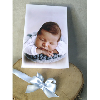 Convite batismo padrinhos madinha padrinho batizado consagração foto com mini terço pronto em Oferta na Shopee