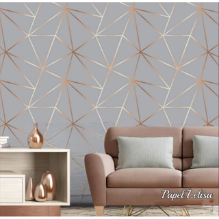 Papel de Parede 3D Zara Cinza 5 METROS x 45CM Adesivo Autocolante para Sala, Quarto em Oferta na Shopee