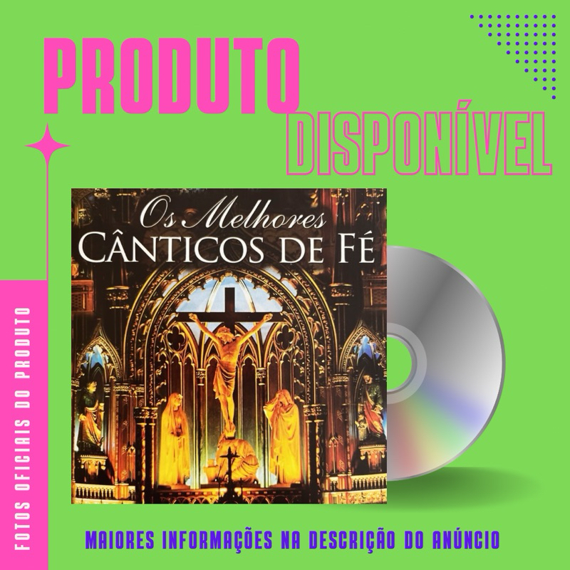 CD OS MELHORES CÂNTICOS DE FÉ - Padre Marcelo Rossi, Rick e Renner, Chitãozinho e Xororó, Fagner, Elis Regina, Ney Matogrosso