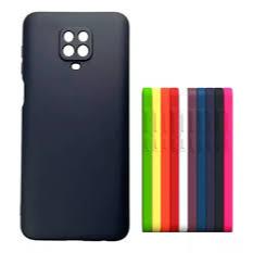 Kit 2X1 Xiaomi Redmi Note 9S - Capa Silicone Aveludada Colorida + Película Frontal em Ceramica 9D