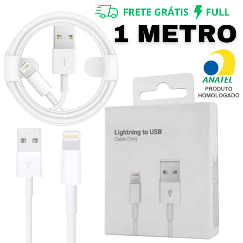CABO LIGHTNING USB DE CARREGAMENTO RÁPIDO DE 1M