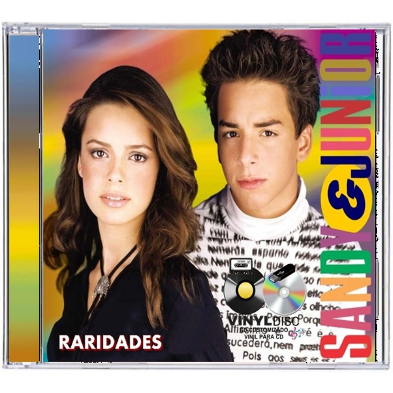 CD Sandy e Júnior- Raridades / fã madi - Edição vinil disc