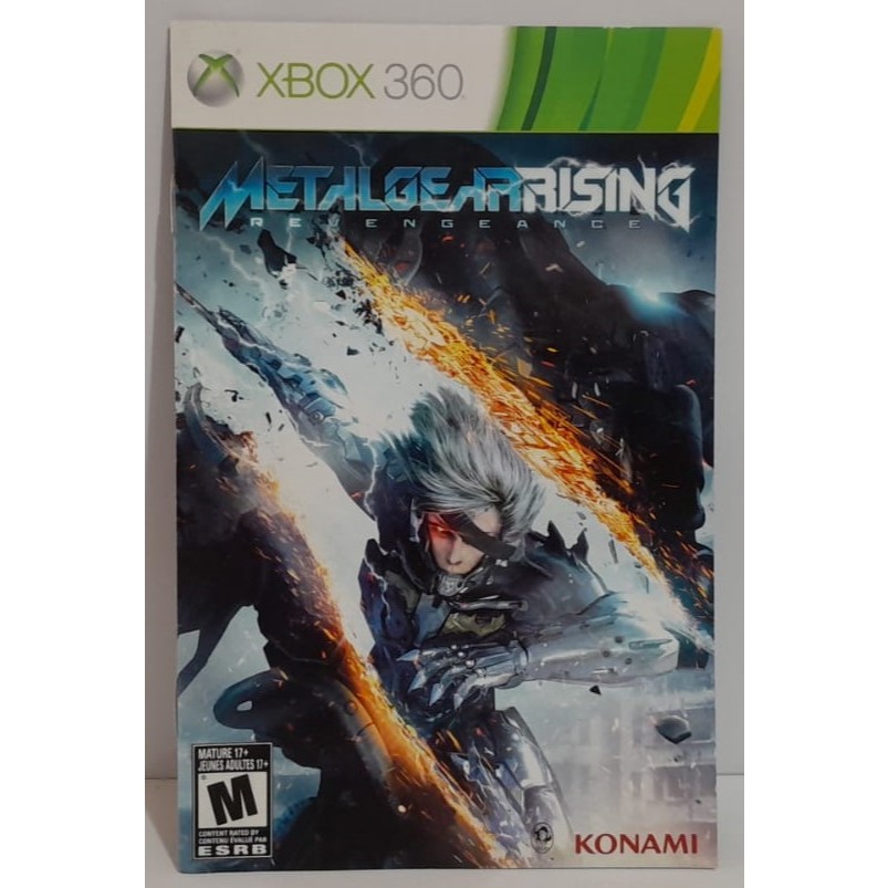 Apenas Manual Original Metal Gear Rising Revengeance Xbox 360 Konami - 2013