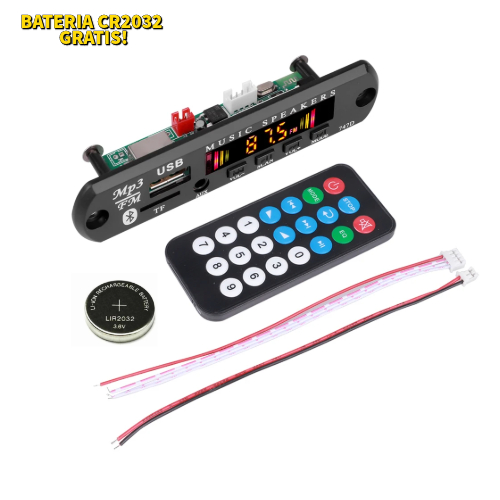 Placa Decodificadora MP3 Usb Bluetooth Display colorido C/BATERIA
