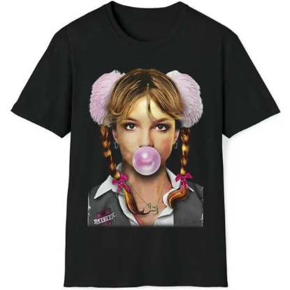 Camiseta Britney Spears Artista Pop Camisa Blusa Unissex Algodão