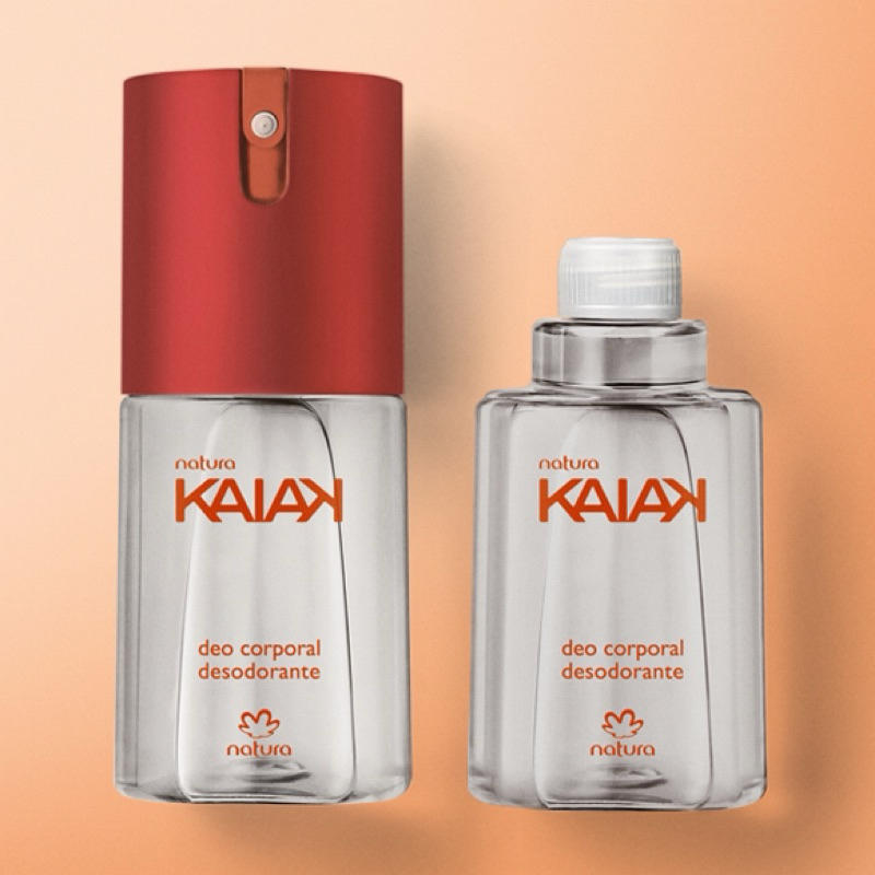 Kit Desodorante Corporal Kaiak Feminino com Refil 2 un de 100 ml