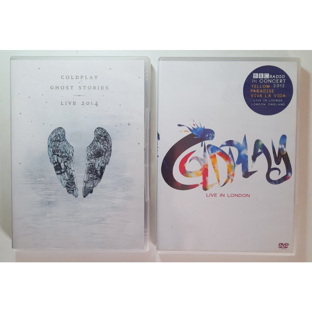 2 dvds, Coldplay, Ghost Stories, Live 2014 (cd + dvd) + Live In London. Mídias intactas.