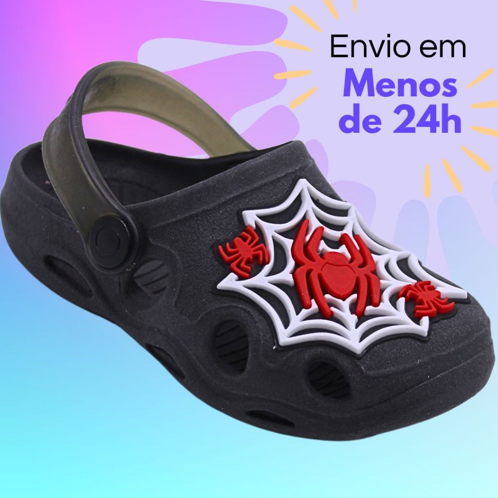 Papete Infantil Babuche Sandália Menino Confortável Chinelo Antiderrapante Delicado Aplique Divertido Preto