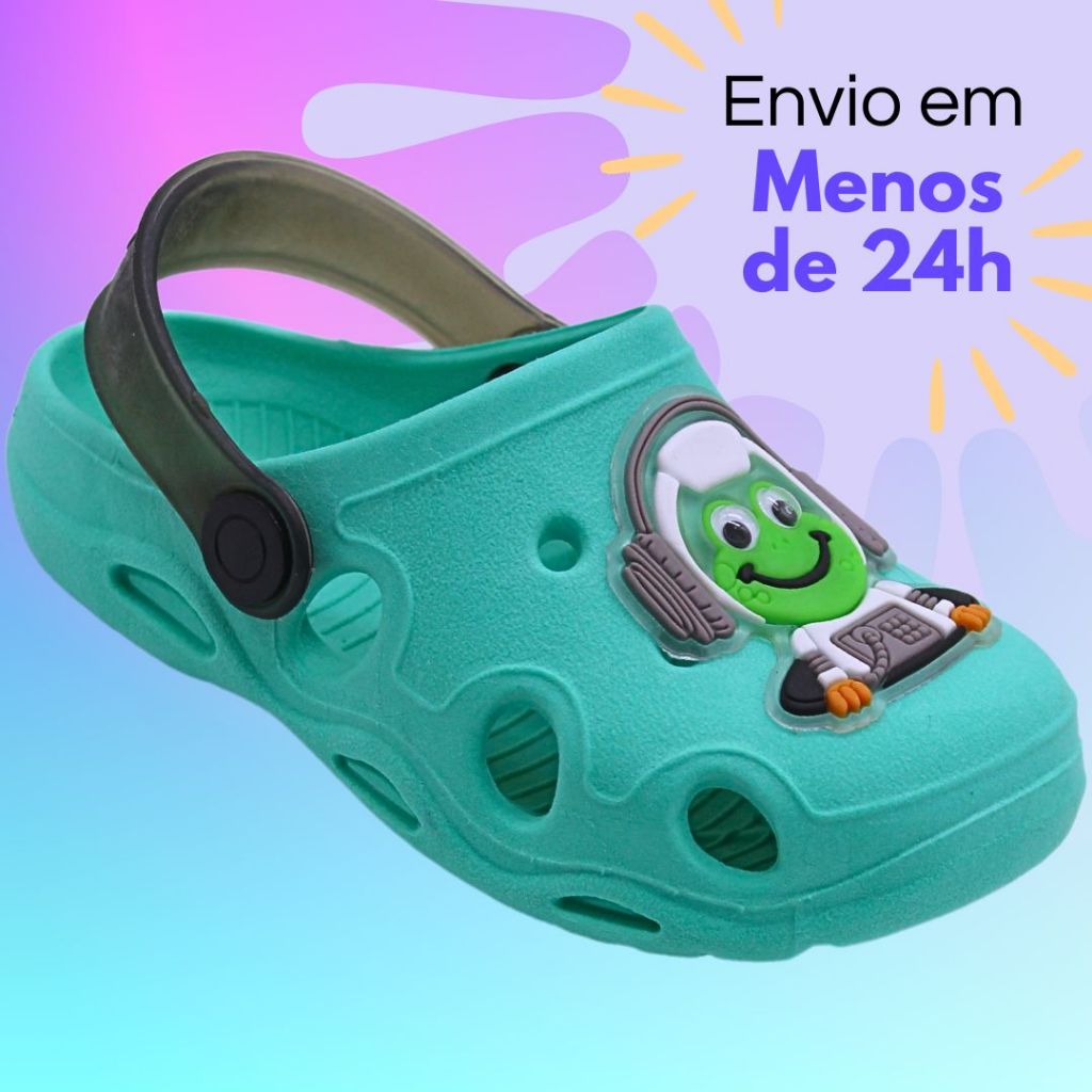 Papete Infantil Babuche Sandália Menino Confortável Chinelo Antiderrapante Delicado Aplique Divertido Verde