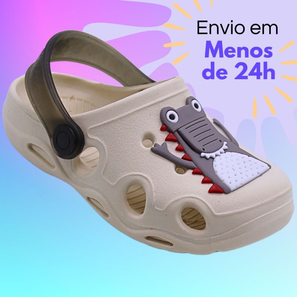 Papete Infantil Babuche Sandália Menino Confortável Chinelo Antiderrapante Delicado Aplique Divertido Bege