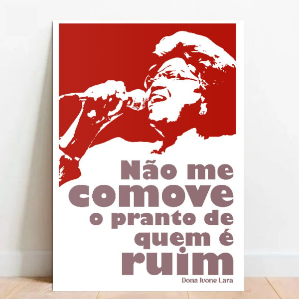 Quadro Placa Decorativo Samba raiz Pagode Dona Ivone Lara MPB Poster 03