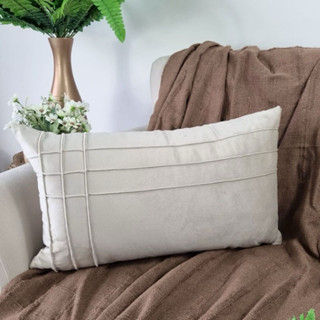 kit com 2 capa de almofada retangular baguete suede drapeada T line em Oferta na Shopee