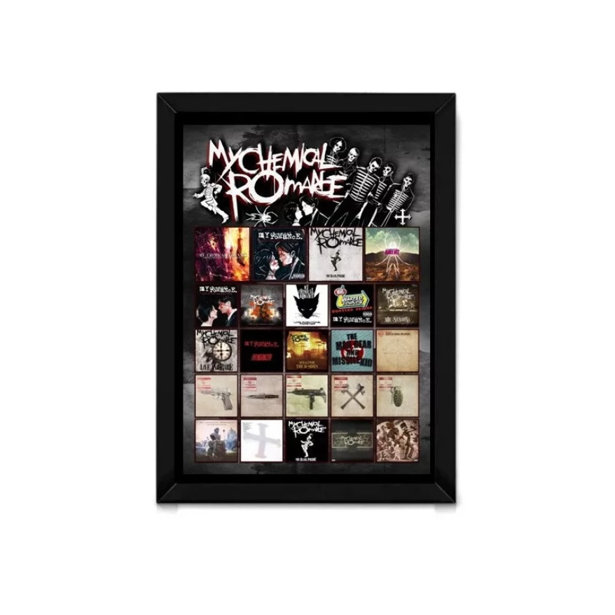 My Chemical Romance Quadro Banda poster Gerard arte vinil Three Cheers for Sweet Revenge The Black Parade