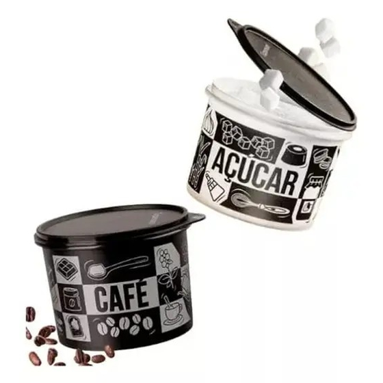 Tupperware porta café e açucar - Tupper caixas