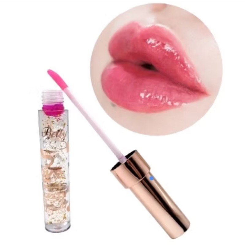 Miss Betty Lip Gloss Color Com Partículas de Ouro