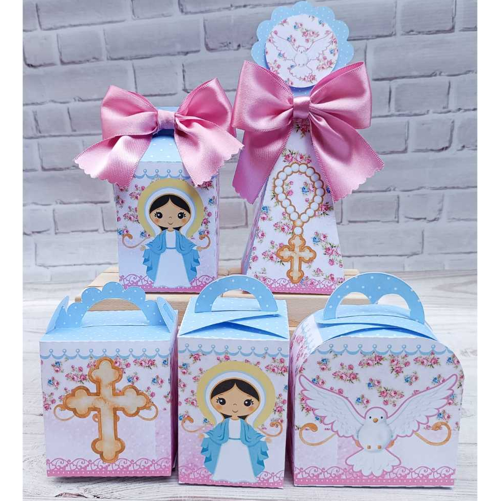 Kit Personalizados Nossa Senhora das Graças Lembrancinha para Festa - PEGUE E MONTE