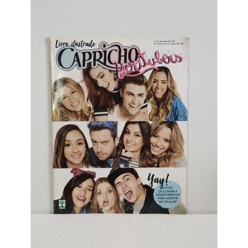 Álbum Capricho Youtubers 2016, Panini (ótimo estado)