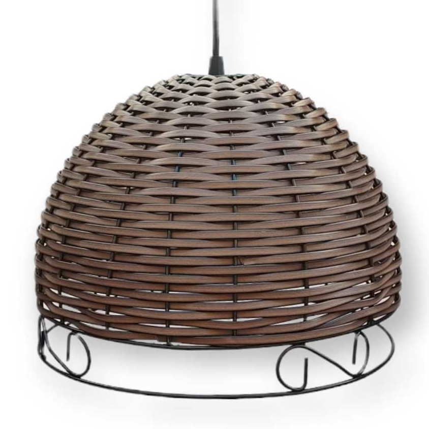 Luminaria Pendente junco com detalhe em Oferta na Shopee