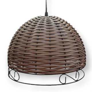 Luminaria Pendente junco com detalhe em Oferta na Shopee