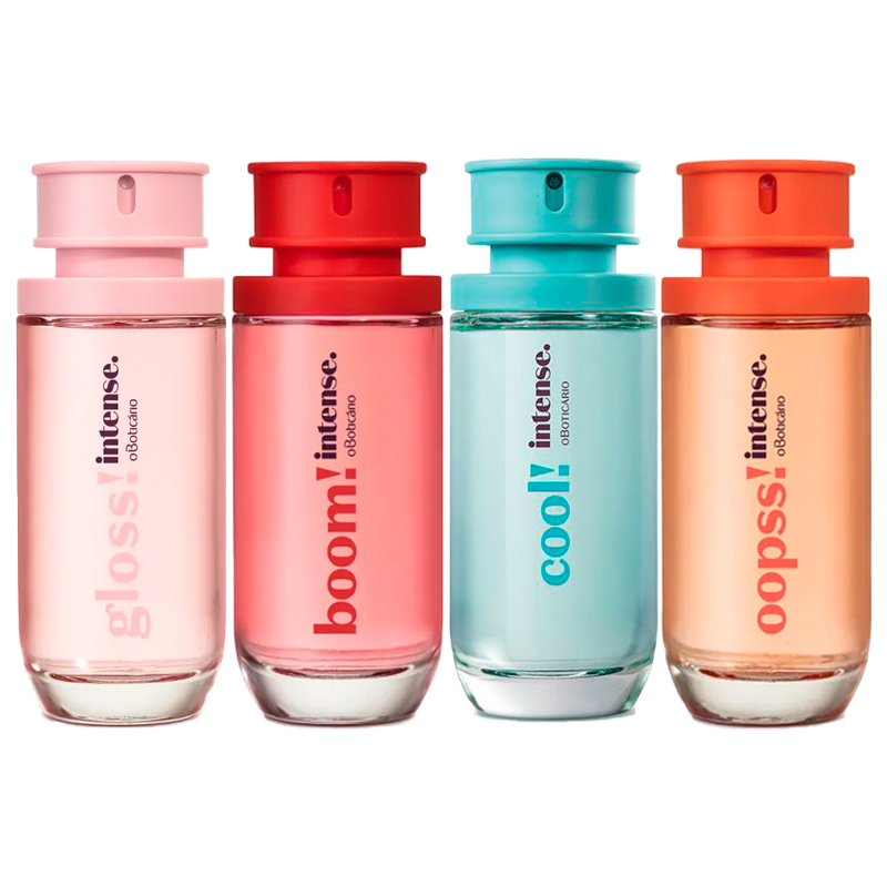 Perfume Intense Colônia Feminino 50ml | Fragrâncias Gloss, Boom, Cool e Opss! - O Boticário