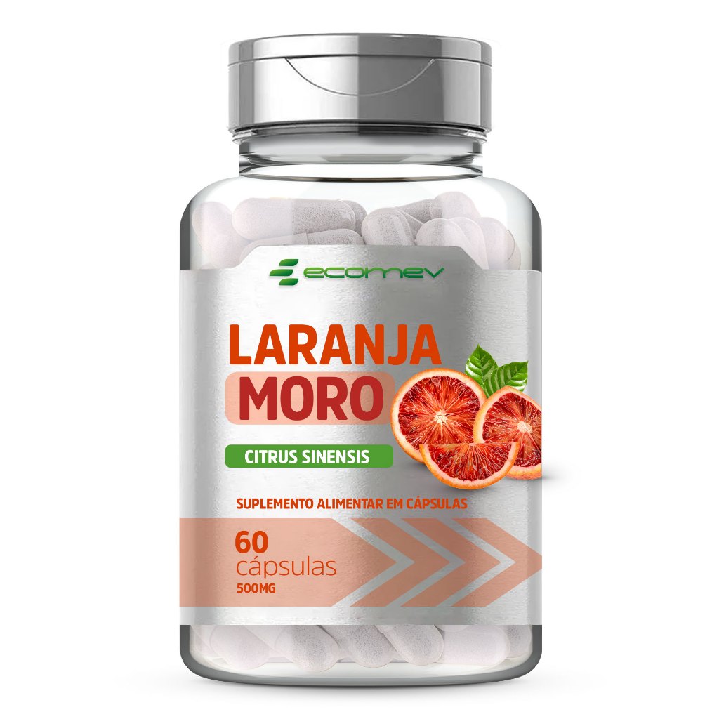Laranja Moro Puro 500Mg 60 Doses (1 Ao dia) Ecomev