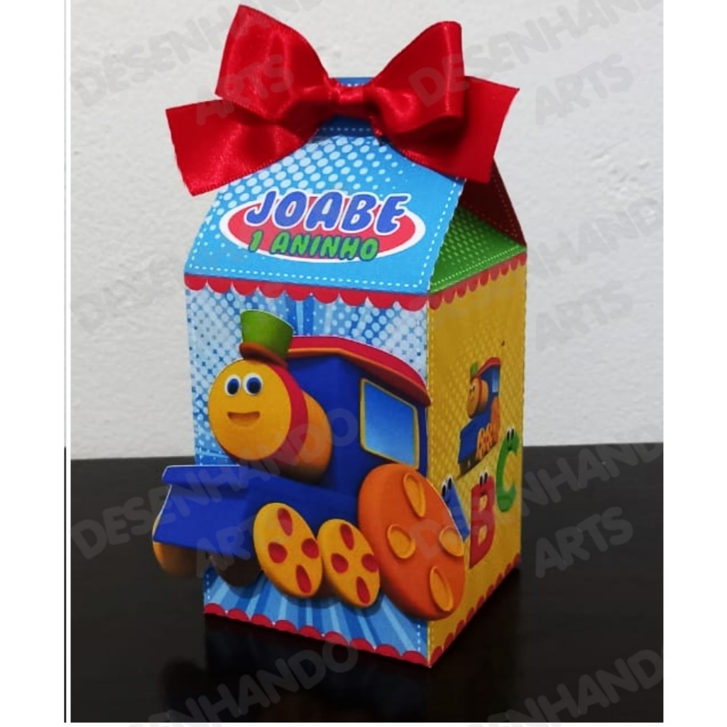 kit  caixinhas personalizadas  BOB E O TREM (QUALQUER TEMA )JA VAI CORTADO