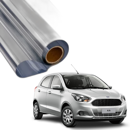 Película Insulfilm Autoadesiva Espelhado Prata 0,75x4,5m Residencial Automotivo Para Carro Janela