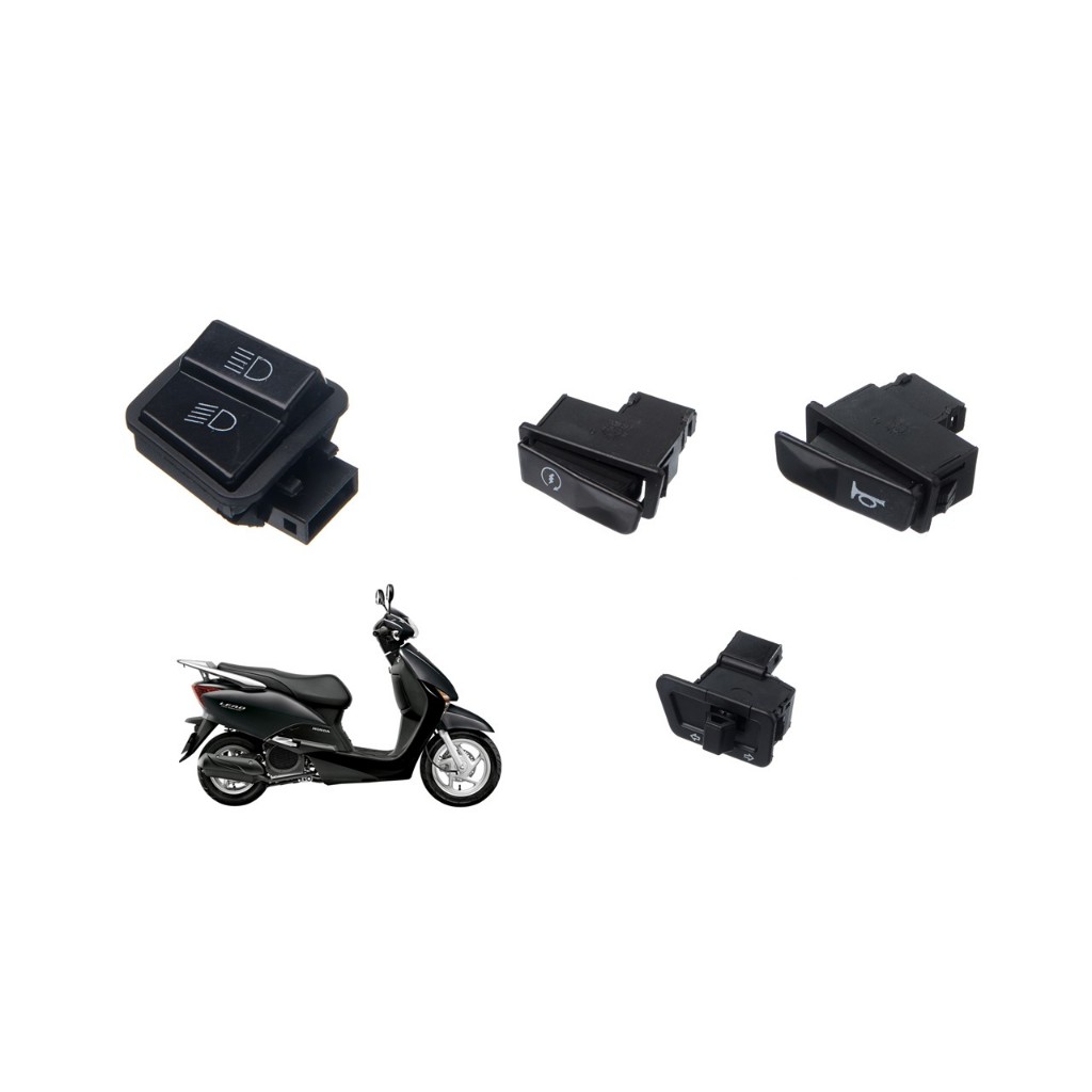 Kit botão interruptor de partida buzina pisca sinaleiro farol alto baixo Honda Lead 110 2010 2011 2012 2013 2014 botões interruptores