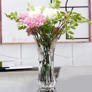 Vaso de Vidro para Flores Grande Decorativo Transparente Redondo Elegante em Oferta na Shopee