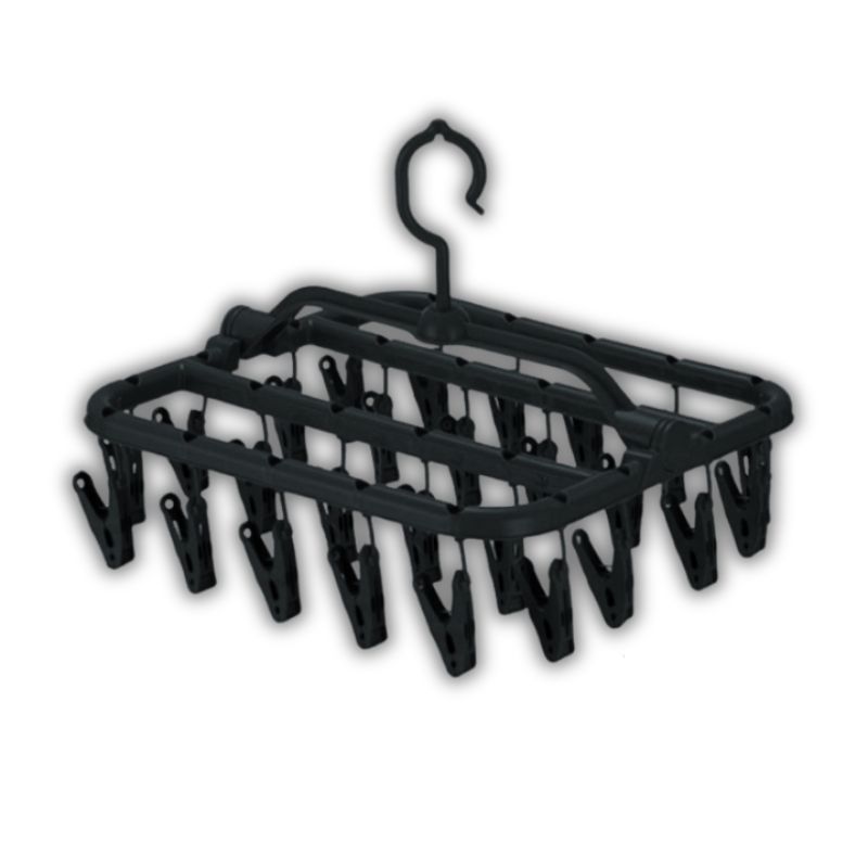 Varal Roupas Íntimas Varal de Apartamento 26 Prendedores Varal de Calcinha Meias Cuecas Dobrável em Oferta na Shopee