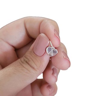 Pingente De Prata 925 Coração Com Letras Inicial Do Alfabeto Com Garantia em Oferta na Shopee