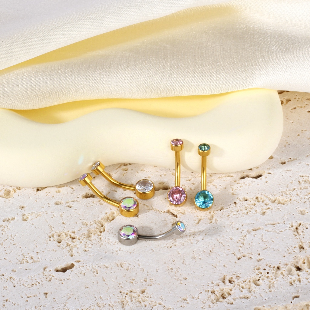 Piercing Umbigo Aço Cirúrgico Zircônia / Umbigo, Banana