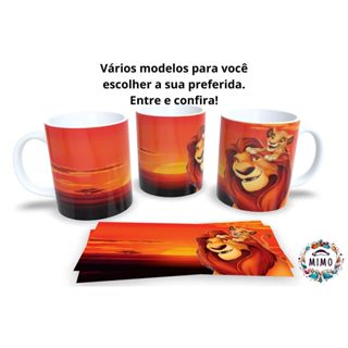 Caneca O Rei Leão Xicara Personalizada em Oferta na Shopee