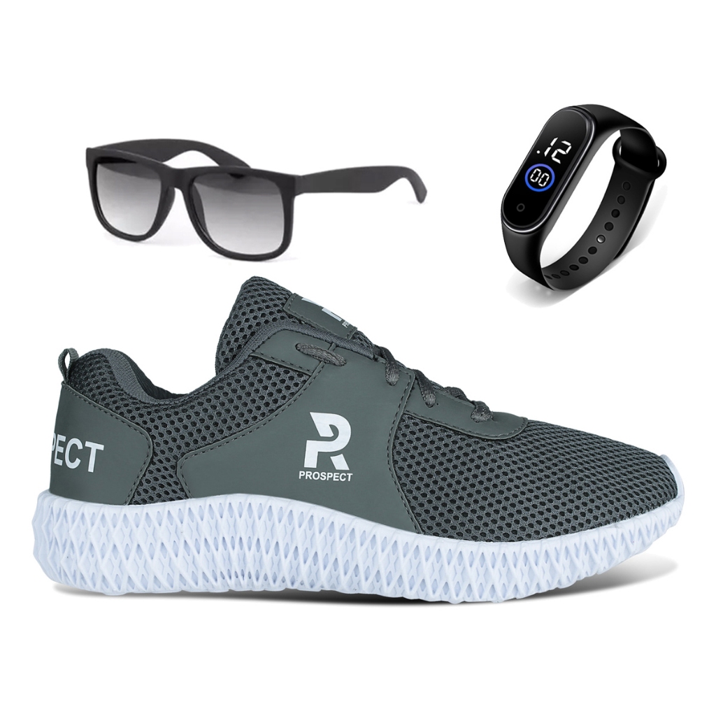 Tênis Masculino Prospect Fly Mais Vendido Oferta Promoção Barato + Óculos + Relógio LojaEvolution